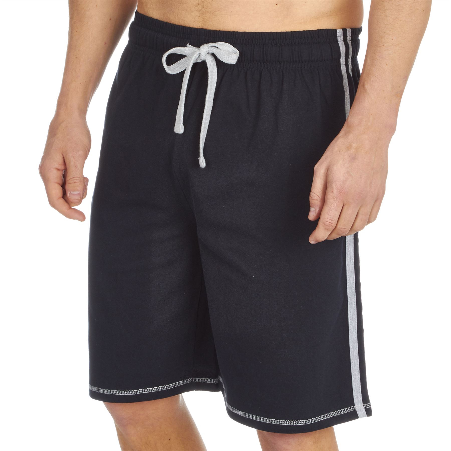 Mens T-Shirt Top & Shorts PJ Jersey Cotton Loungewear Casual Cosy Set - Picture 10 of 16