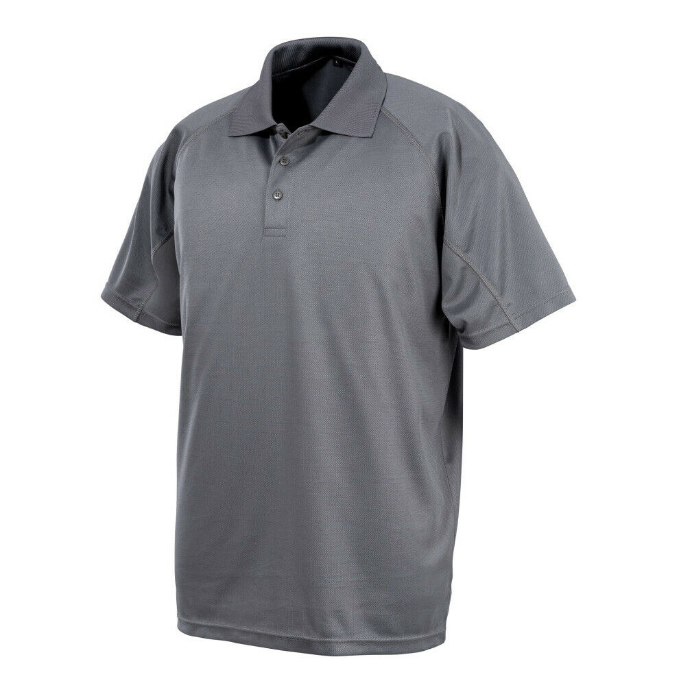 Mens Performance Air Cool Polo T-Shirt Breathable Stretch Quick Dry Sports Work - Picture 18 of 24