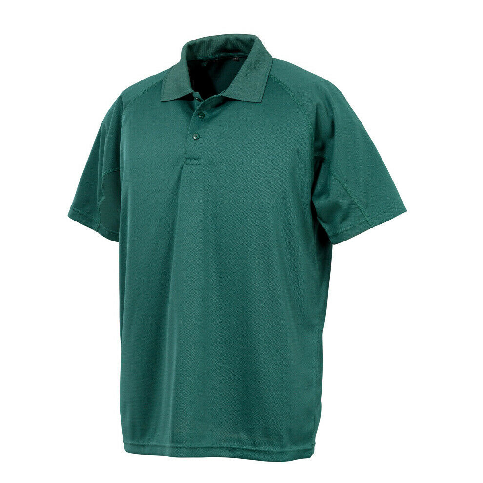 Mens Performance Air Cool Polo T-Shirt Breathable Stretch Quick Dry Sports Work - Picture 23 of 24