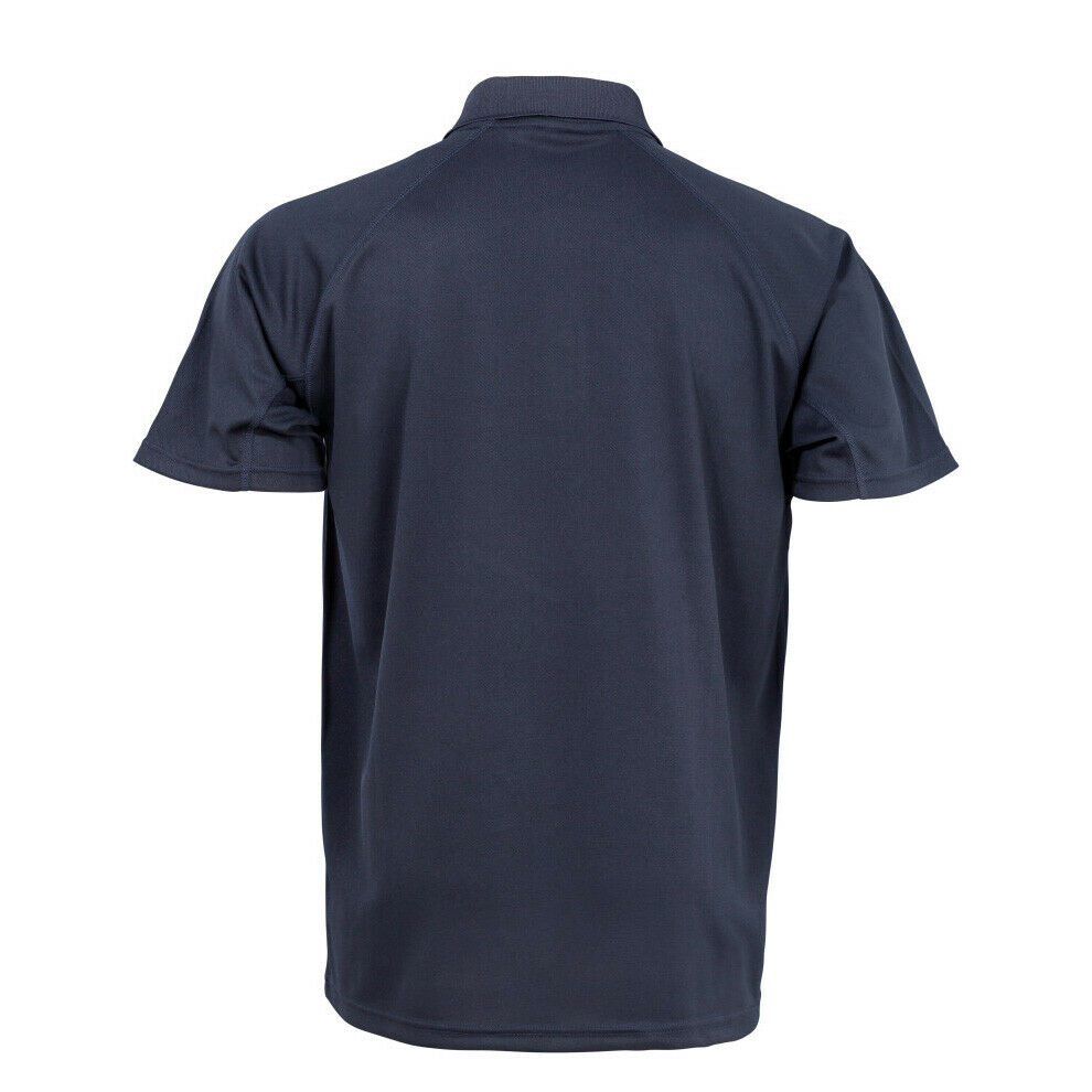 Mens Performance Air Cool Polo T-Shirt Breathable Stretch Quick Dry Sports Work - Picture 10 of 24