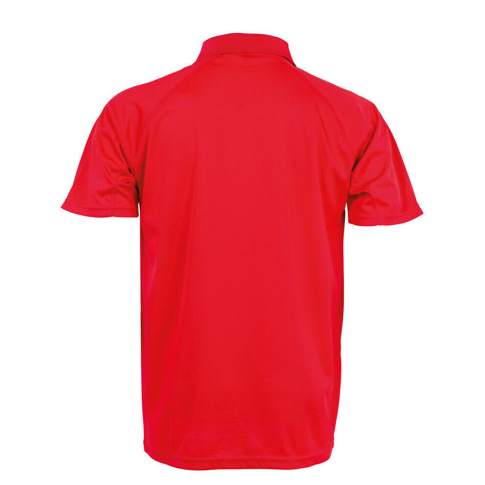 Mens Performance Air Cool Polo T-Shirt Breathable Stretch Quick Dry Sports Work - Picture 17 of 24