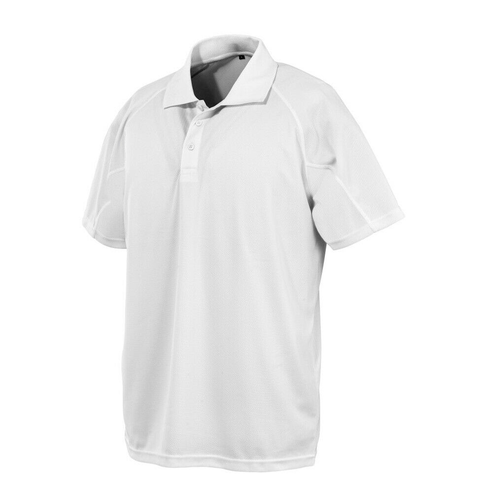 Mens Performance Air Cool Polo T-Shirt Breathable Stretch Quick Dry Sports Work - Picture 13 of 24
