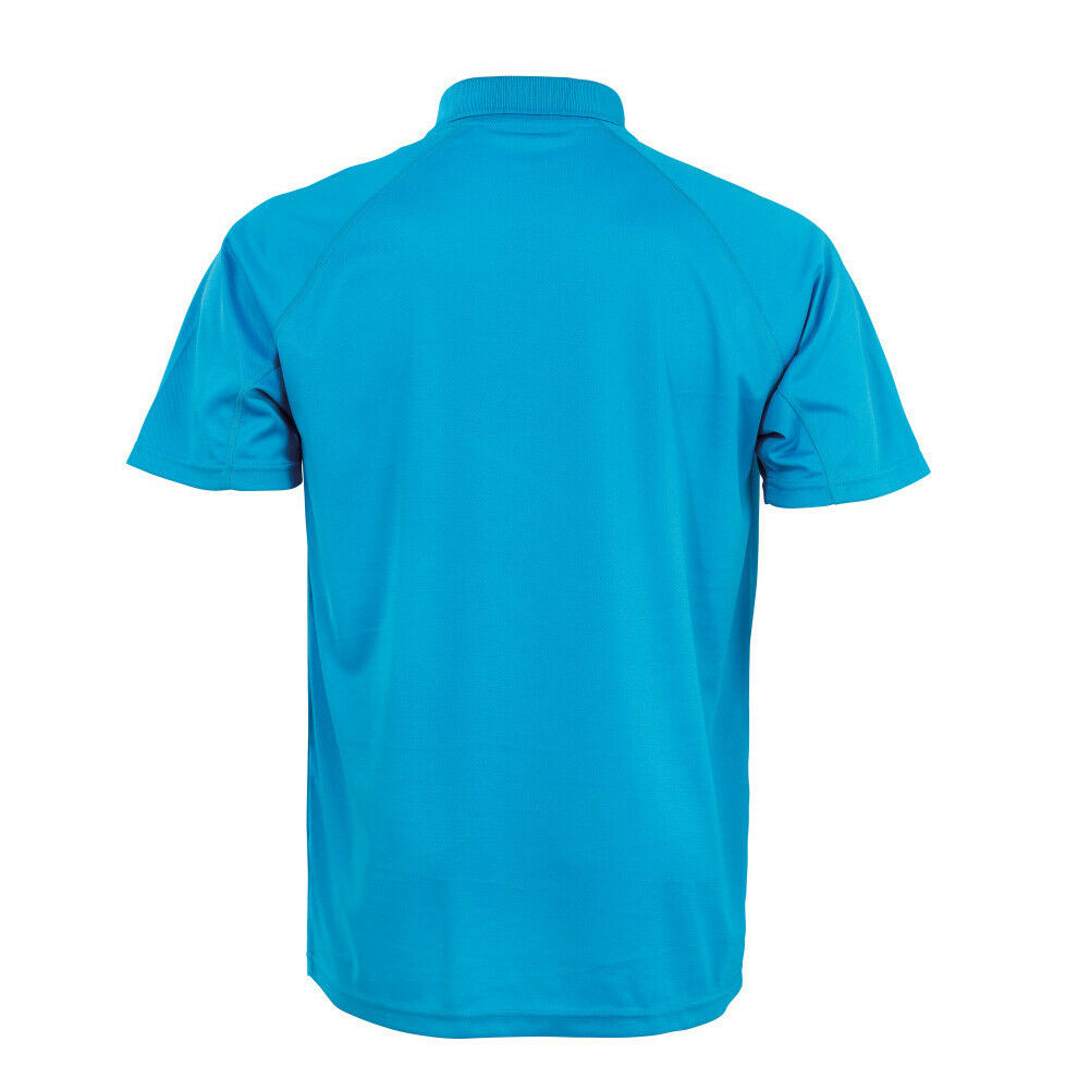 Mens Performance Air Cool Polo T-Shirt Breathable Stretch Quick Dry Sports Work - Picture 7 of 24