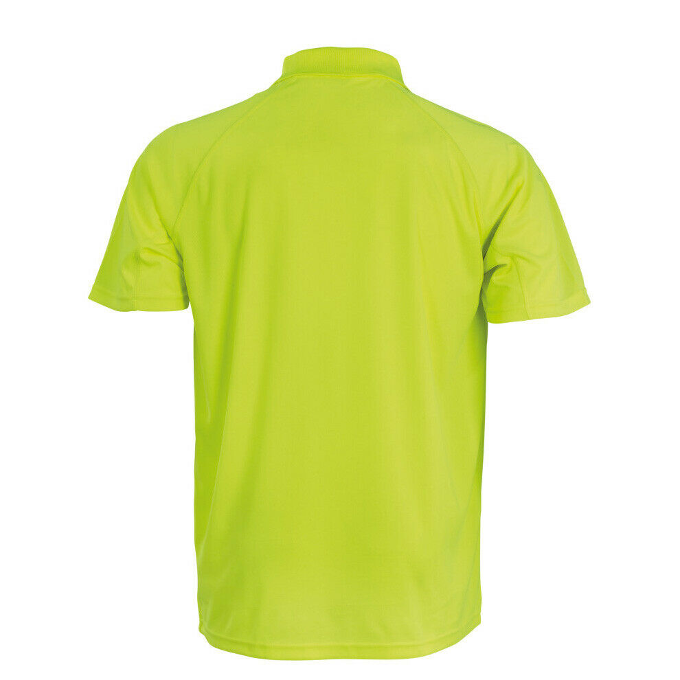 Mens Performance Air Cool Polo T-Shirt Breathable Stretch Quick Dry Sports Work - Picture 15 of 24