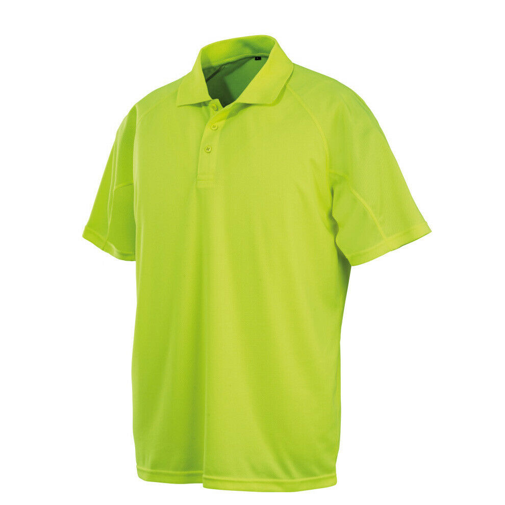 Mens Performance Air Cool Polo T-Shirt Breathable Stretch Quick Dry Sports Work - Picture 14 of 24