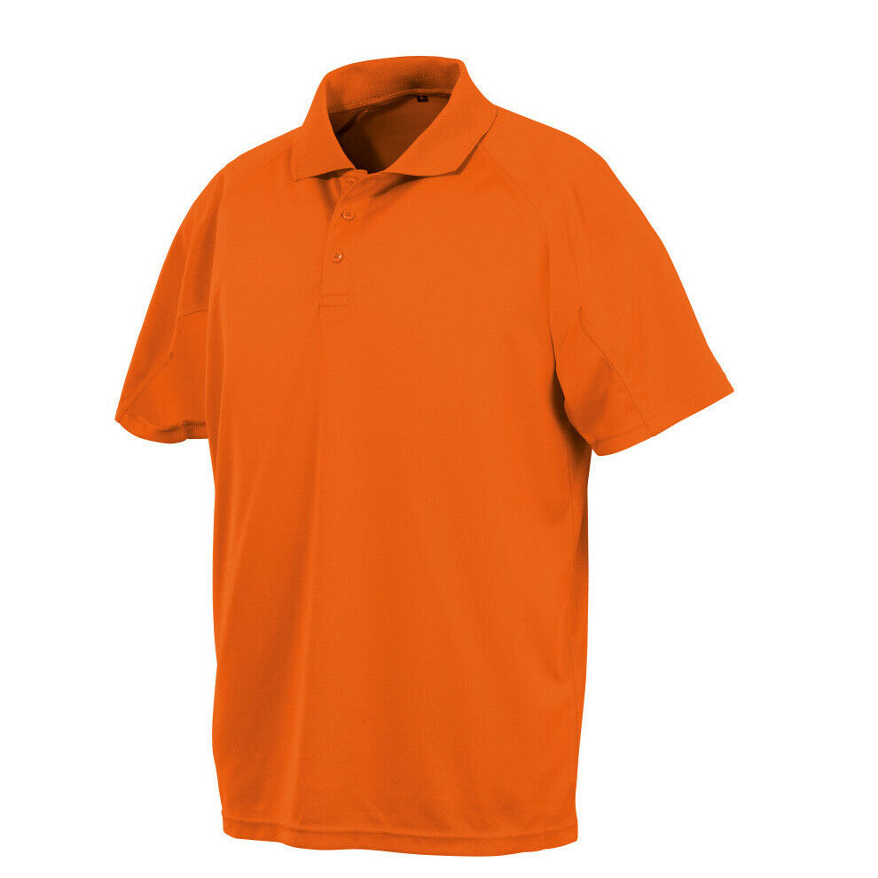 Mens Performance Air Cool Polo T-Shirt Breathable Stretch Quick Dry Sports Work - Picture 8 of 24