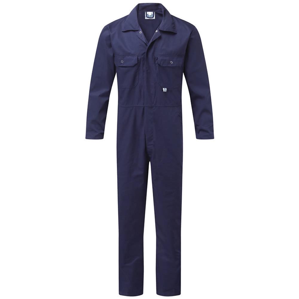 Fort Workwear Mens Stud Front Boilersuit Coverall Overalls Chest ...