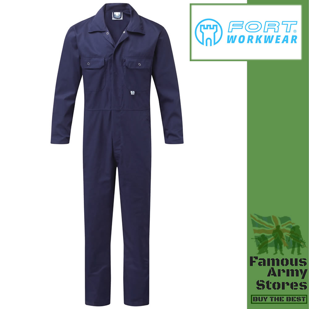 Fort Stud Front Boilersuit Breathable Engineers Technicians Workwear Coverall - Picture 3 of 3