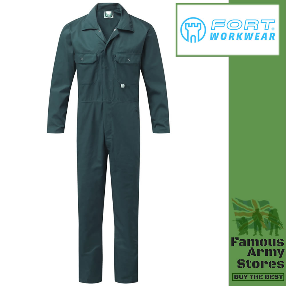 Fort Stud Front Boilersuit Breathable Engineers Technicians Workwear Coverall - Picture 2 of 3