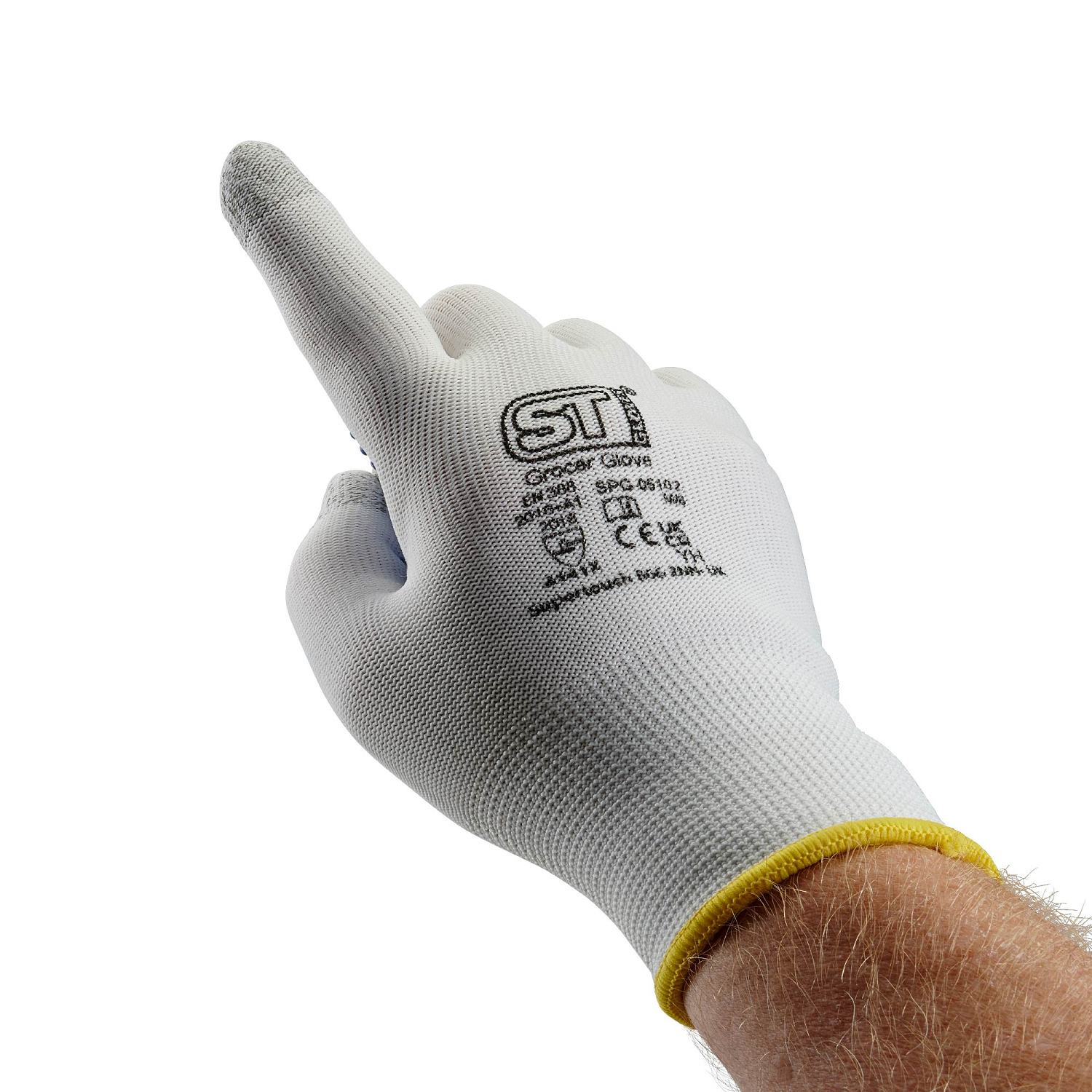 Supertouch Dotted Touchscreen Gloves PVC Dots Enhanced Grip Protection - Picture 9 of 10
