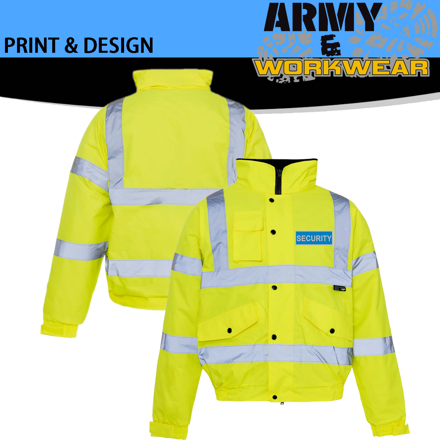 High visibility sales work coats