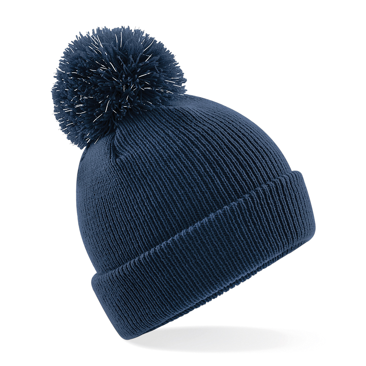 Niños Bobble Gorro Sombrero Beechfield Niños Niñas Reflectante Invierno Cálido Liso - Imagen 5 de 10