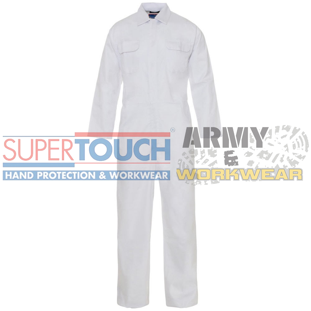 Boilersuit Overall Coverall Mens Workwear Stud Front Mechanic Student College - Picture 4 of 7
