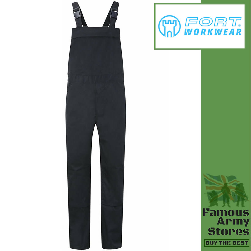 Fort Bib & Brace pantaloni da lavoro da uomo pittore dungaree tuta dura - Foto 4 di 4