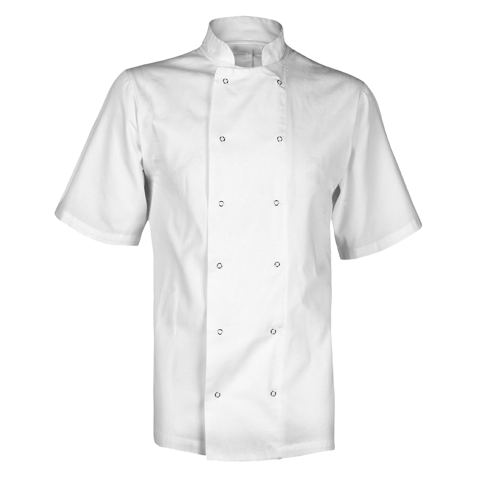 Chef's Jacket Unisex Short Sleeve Coat Kitchen Cook Uniform Whites Classic - Bild 3 von 3