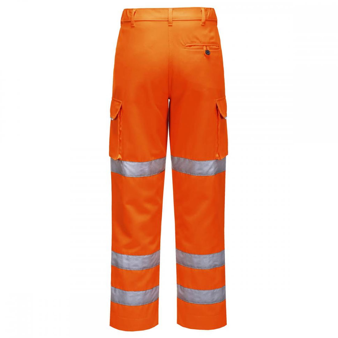 Ladies Hi Vis Work Trousers Portwest Polycotton Safe Cargo Pants Knee ...