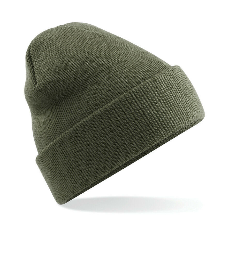 Beechfield Original Cuffed Beanie Hat Luxurious Double Layer Knit Winter Unisex - Picture 52 of 61