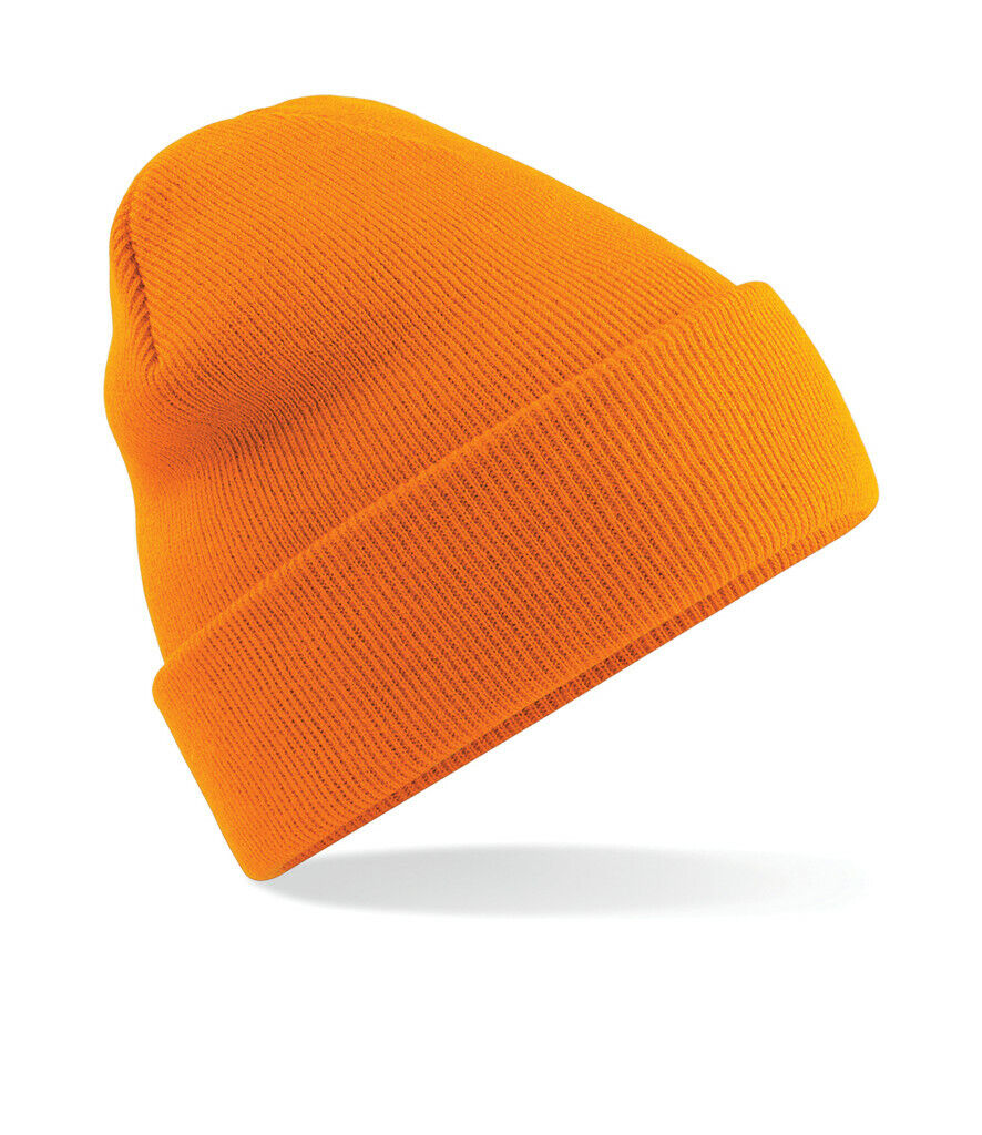 Beechfield Original Cuffed Beanie Hat Luxurious Double Layer Knit Winter Unisex - Picture 48 of 61
