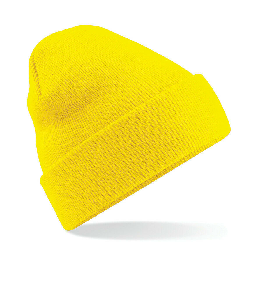 Beechfield Original Cuffed Beanie Hat Luxurious Double Layer Knit Winter Unisex - Picture 46 of 61