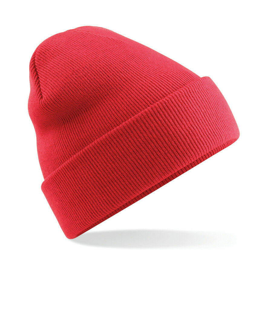 Beechfield Original Cuffed Beanie Hat Luxurious Double Layer Knit Winter Unisex - Picture 20 of 61