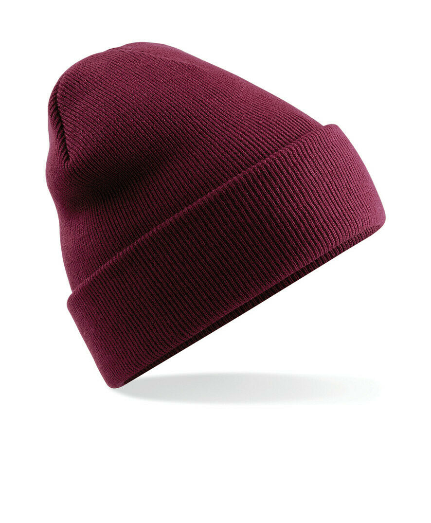 Beechfield Original Cuffed Beanie Hat Luxurious Double Layer Knit Winter Unisex - Picture 47 of 61