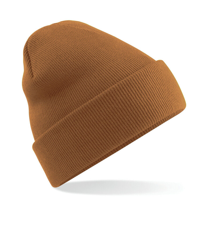 Beechfield Original Cuffed Beanie Hat Luxurious Double Layer Knit Winter Unisex - Picture 29 of 61
