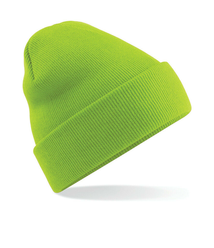 Beechfield Original Cuffed Beanie Hat Luxurious Double Layer Knit Winter Unisex - Picture 58 of 61