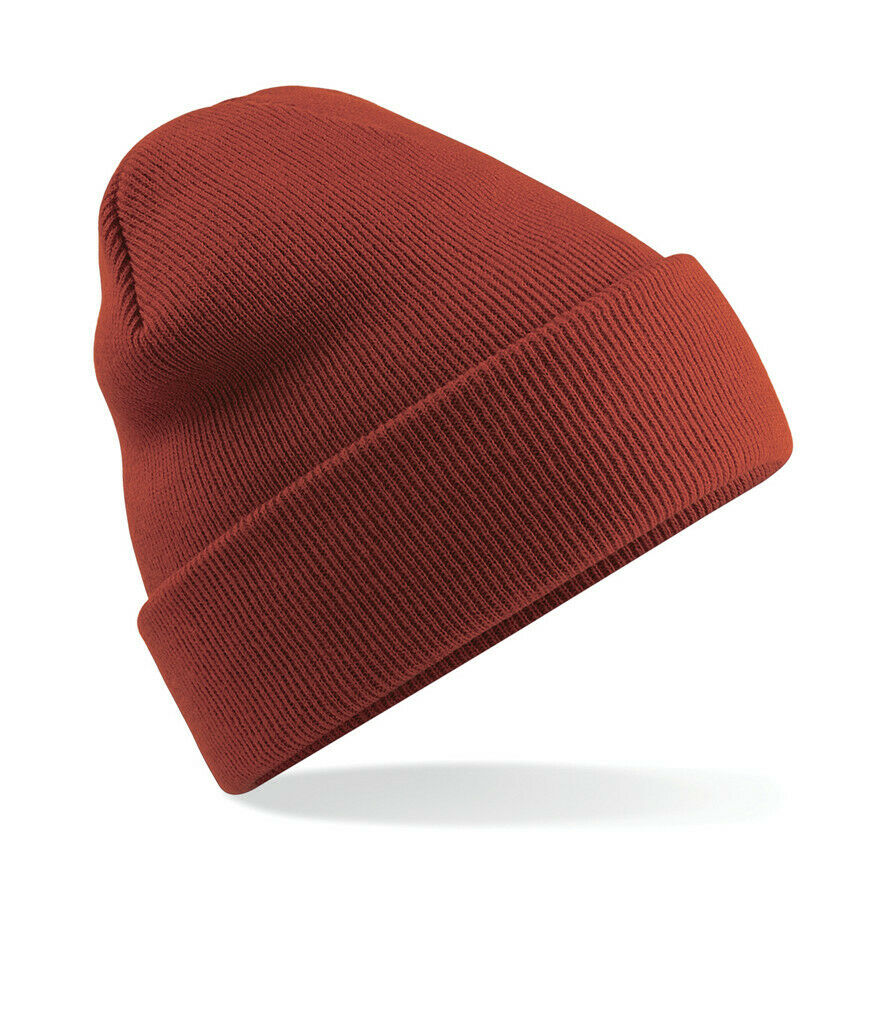 Beechfield Original Cuffed Beanie Hat Luxurious Double Layer Knit Winter Unisex - Picture 9 of 61