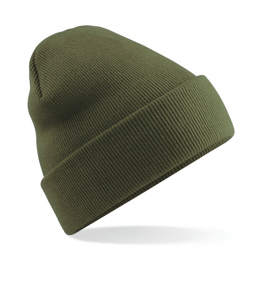 Beechfield Original Cuffed Beanie Hat Luxurious Double Layer Knit Winter Unisex - Picture 22 of 61