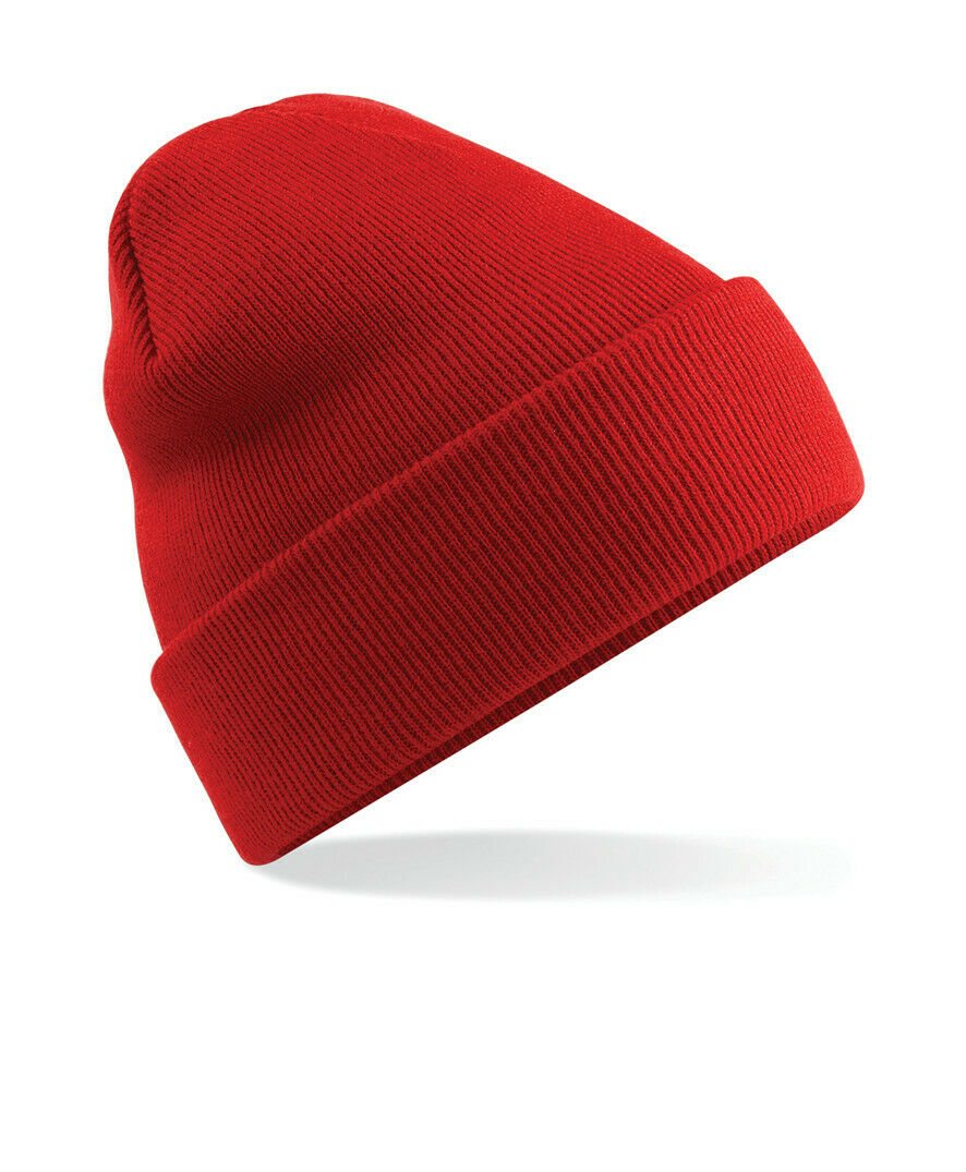Beechfield Original Cuffed Beanie Hat Luxurious Double Layer Knit Winter Unisex - Picture 35 of 61