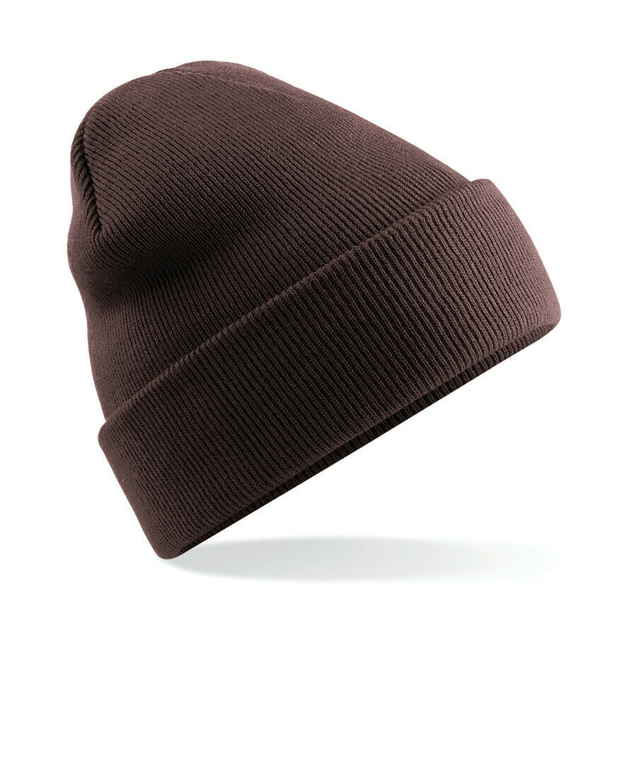 Beechfield Original Cuffed Beanie Hat Luxurious Double Layer Knit Winter Unisex - Picture 55 of 61