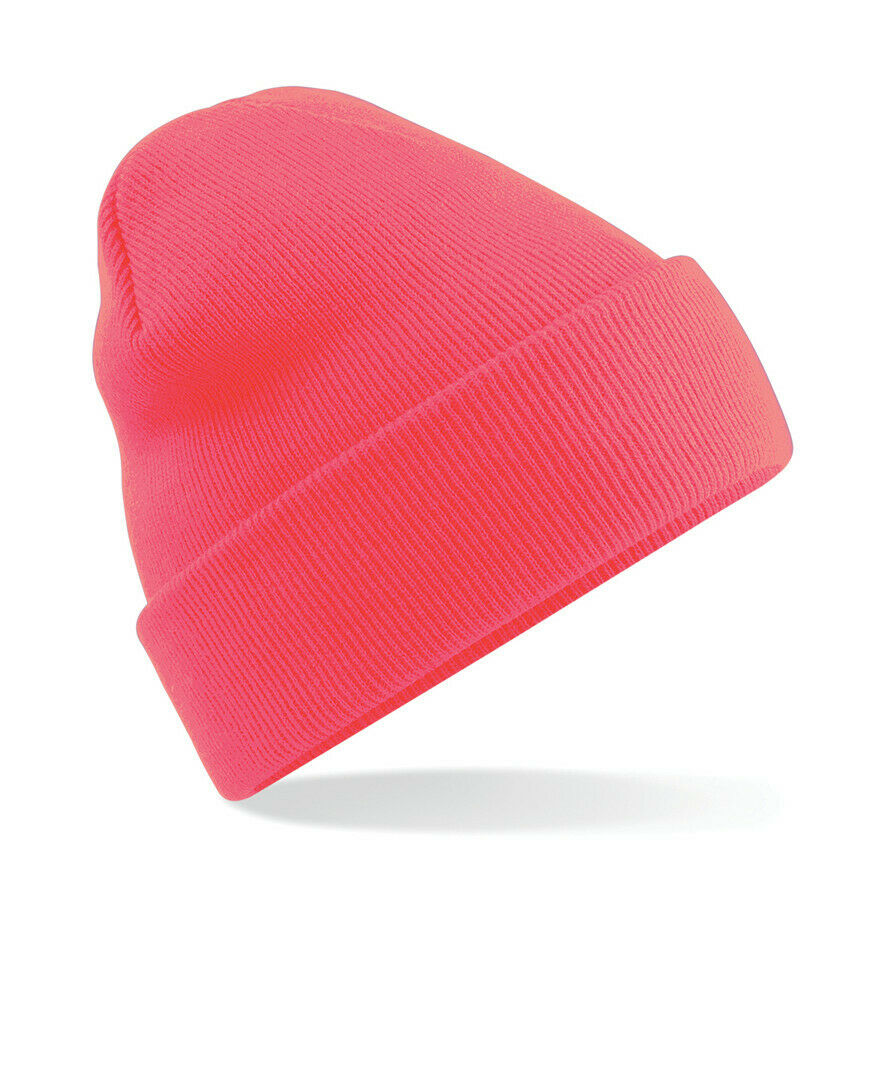 Beechfield Original Cuffed Beanie Hat Luxurious Double Layer Knit Winter Unisex - Picture 27 of 61