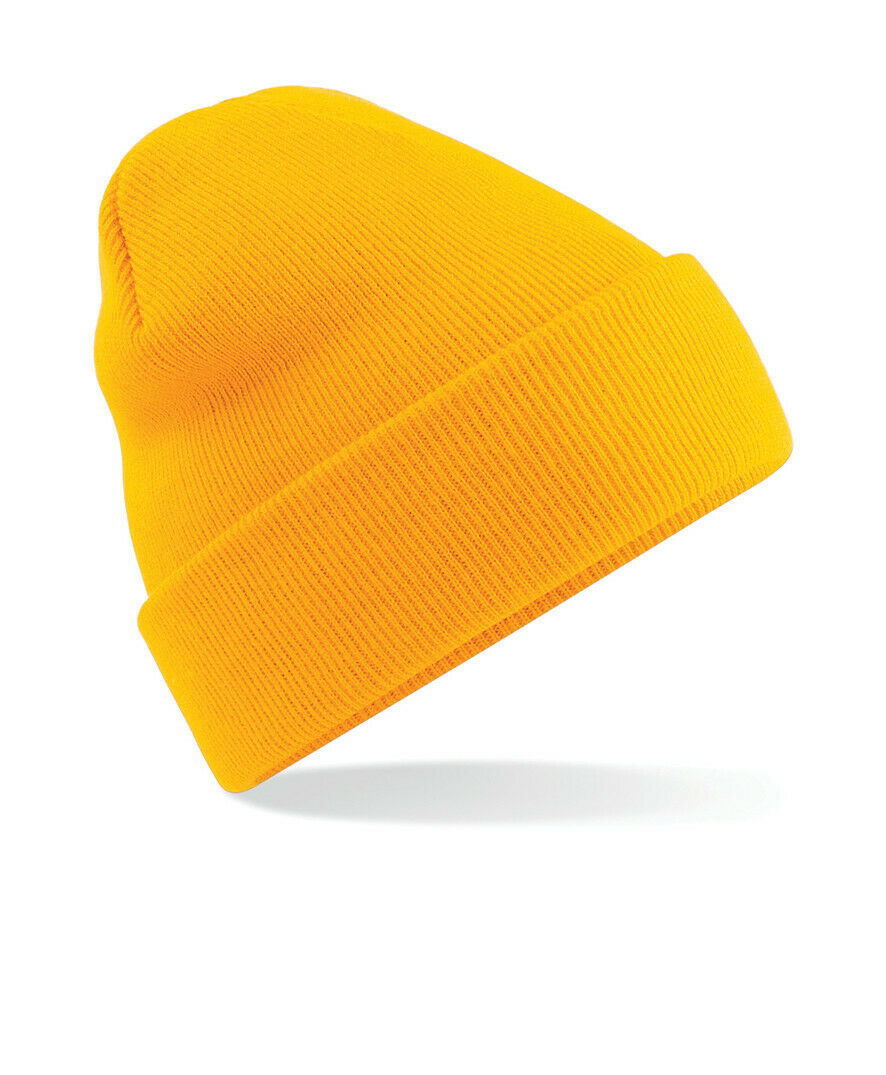 Beechfield Original Cuffed Beanie Hat Luxurious Double Layer Knit Winter Unisex - Picture 39 of 61