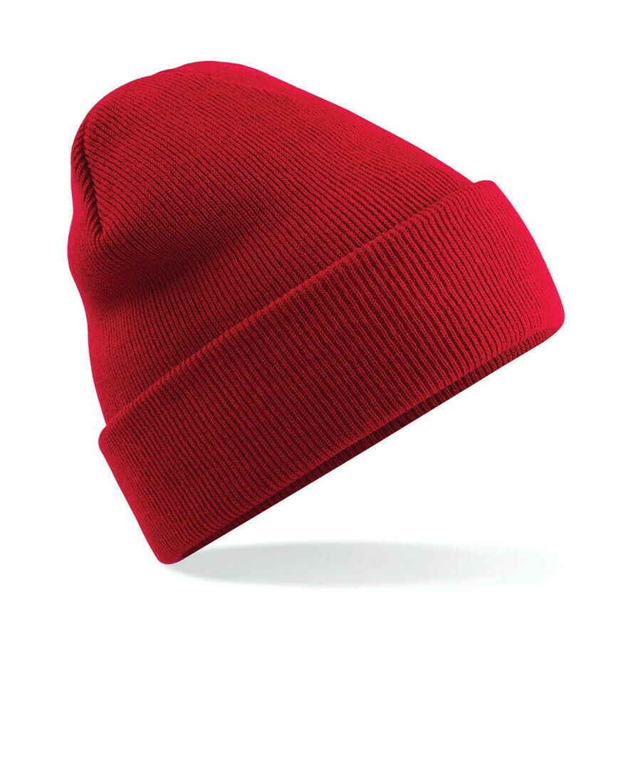 Beechfield Original Cuffed Beanie Hat Luxurious Double Layer Knit Winter Unisex - Picture 38 of 61