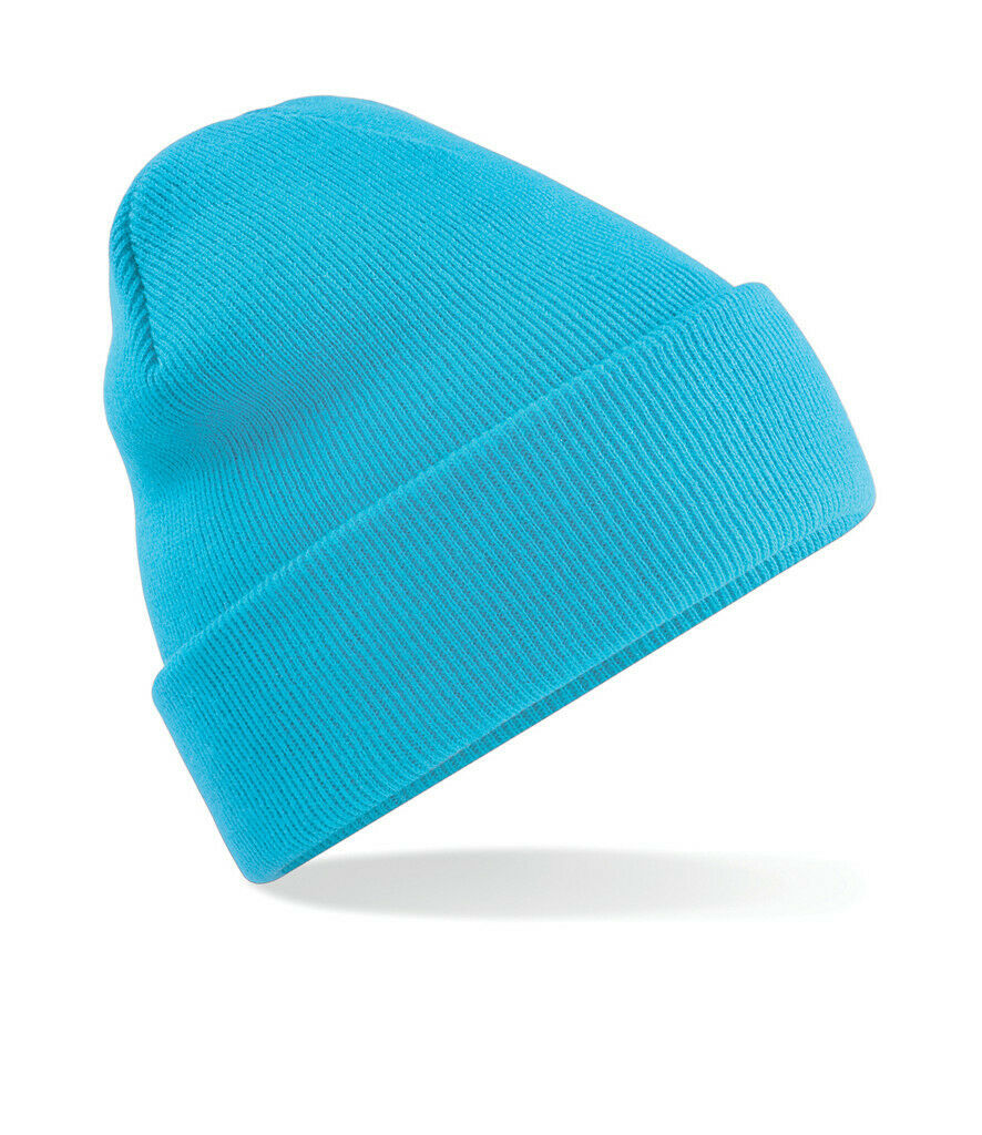 Beechfield Original Cuffed Beanie Hat Luxurious Double Layer Knit Winter Unisex - Picture 41 of 61