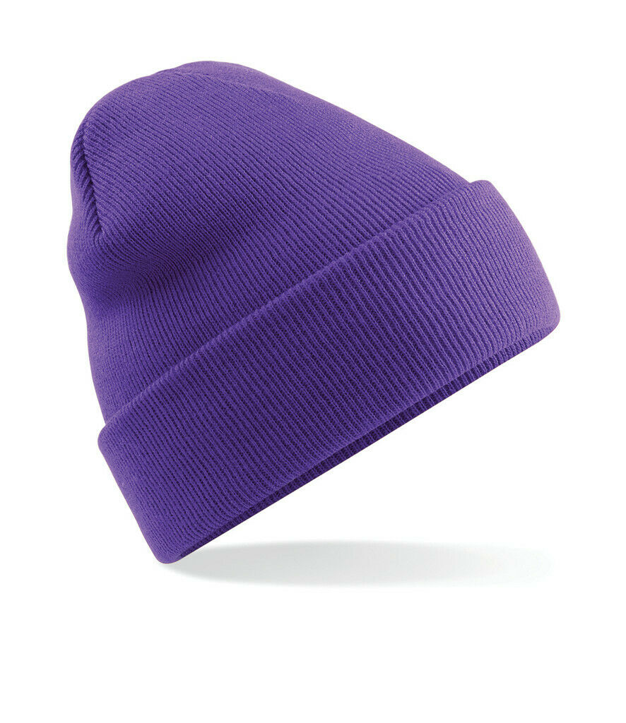 Beechfield Original Cuffed Beanie Hat Luxurious Double Layer Knit Winter Unisex - Picture 49 of 61