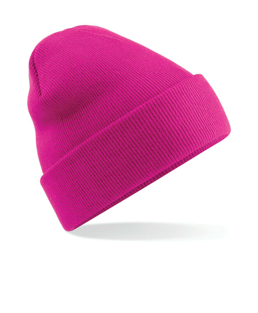 Beechfield Original Cuffed Beanie Hat Luxurious Double Layer Knit Winter Unisex - Picture 32 of 61