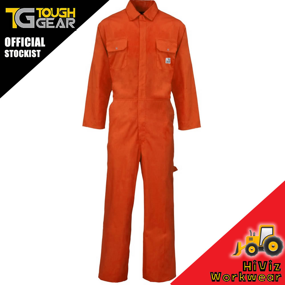 Tough Gear Mens Ladies Work Boilersuit Coverall Protective Workwear Mechanics - Picture 8 of 10