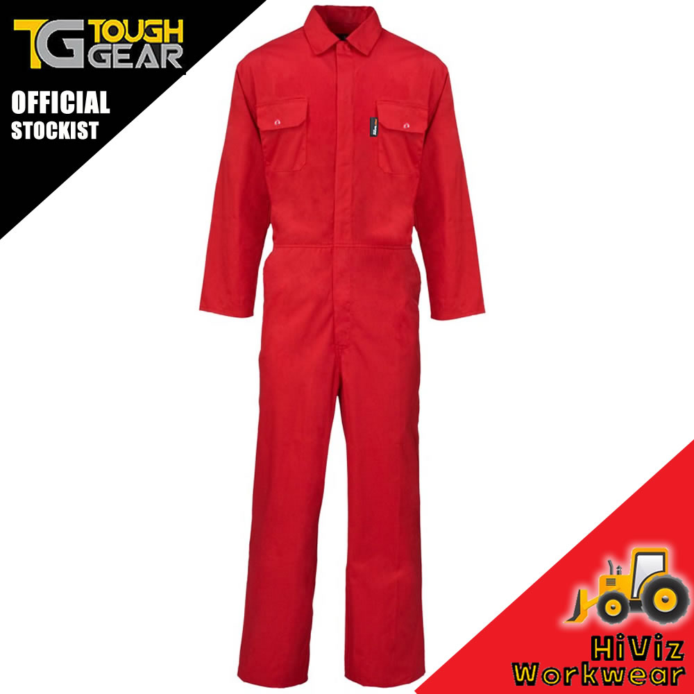 Tough Gear Mens Ladies Work Boilersuit Coverall Protective Workwear ...