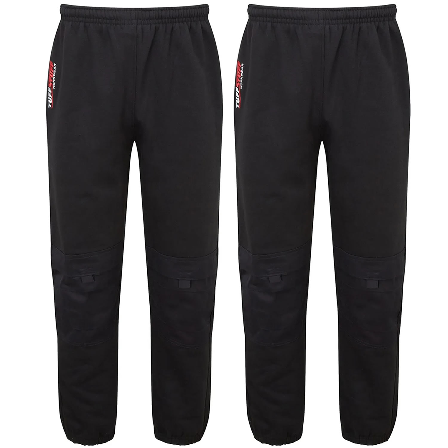2 x TuffStuff Worker Work Joggers Jogging Bottoms Work Trouser Knee Pad Pockets - Picture 10 of 17