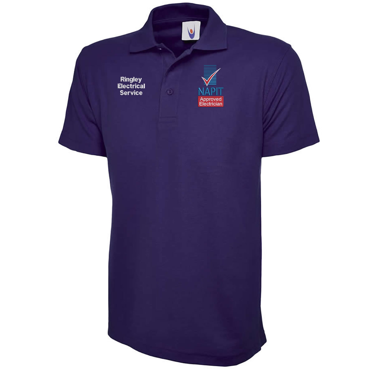 Camisa polo personalizada bordada NAPIT con nombre/texto de empresa eléctrica - Imagen 17 de 19