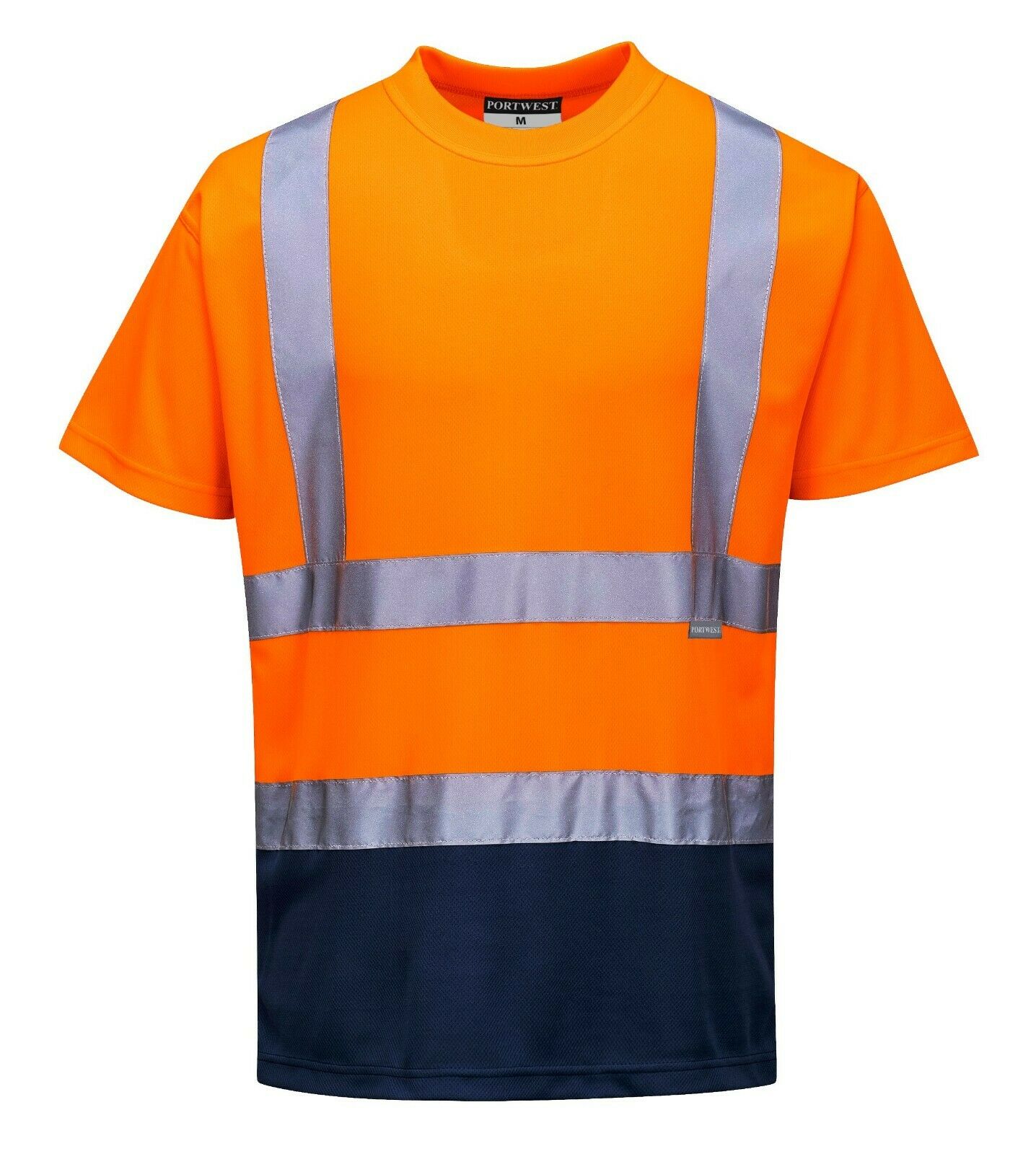 Men Hi Vis Two-Tone T-shirt Breathable 