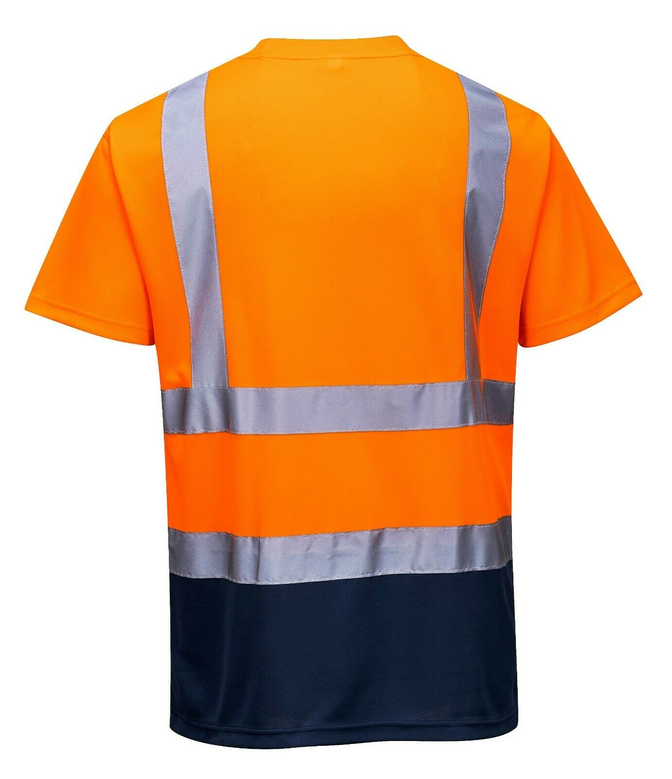 Men Hi Vis TwoTone Tshirt Breathable High Visibility 40+ UPF Wicking