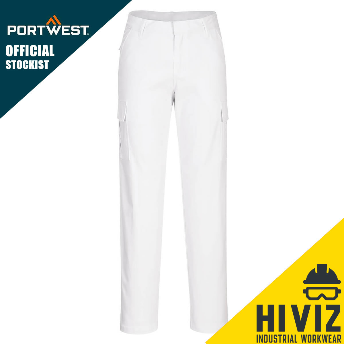 Portwest Women's Stretch Cargo Trouser Breathable Comfort Cotton Work Bottom - Picture 3 of 7