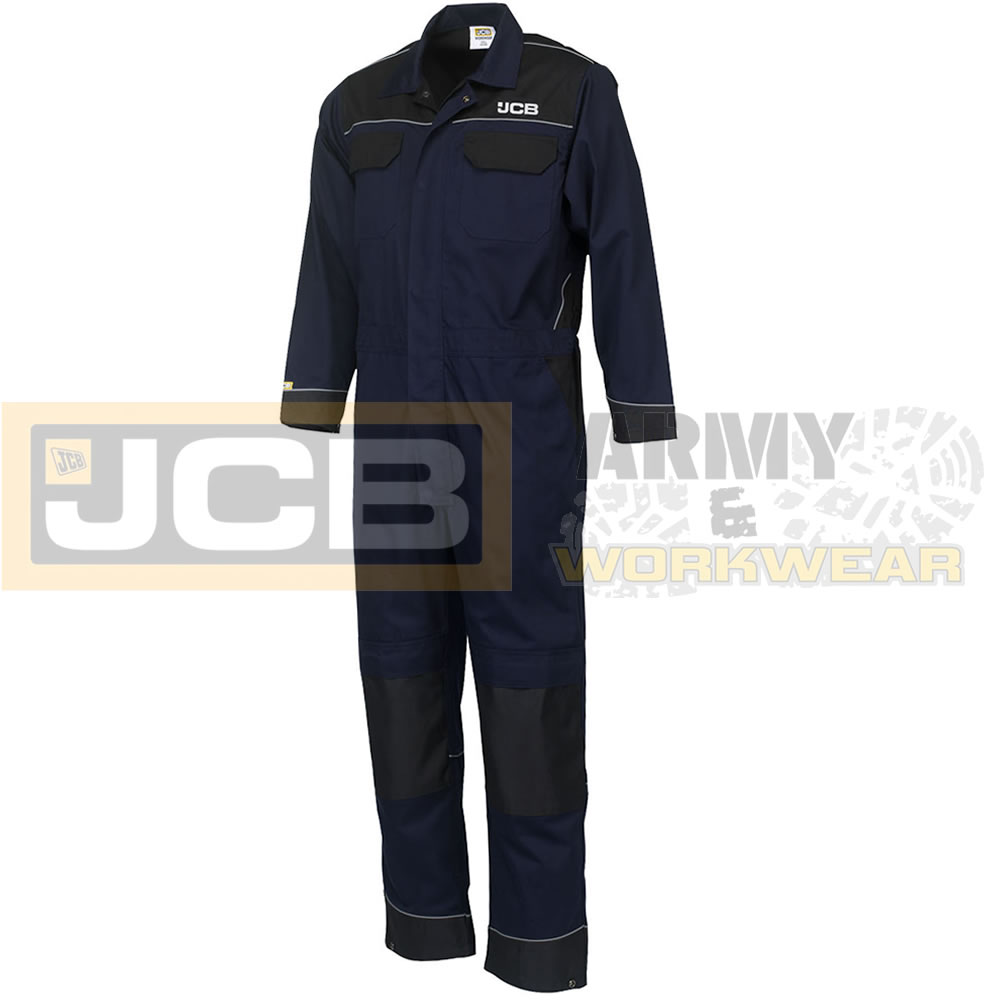 Heavy Duty JCB Mens Work Overalls Coveralls Boiler Suit Boilersuit