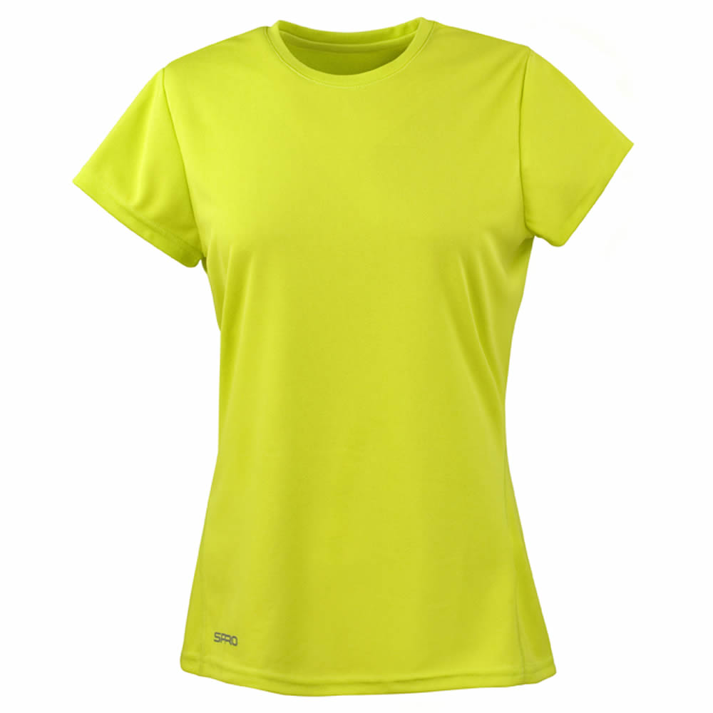 Spiro Ladies Quick Dry Short Sleeve T-Shirt Tee Sports Running Wicking Wick Top - Picture 4 of 7