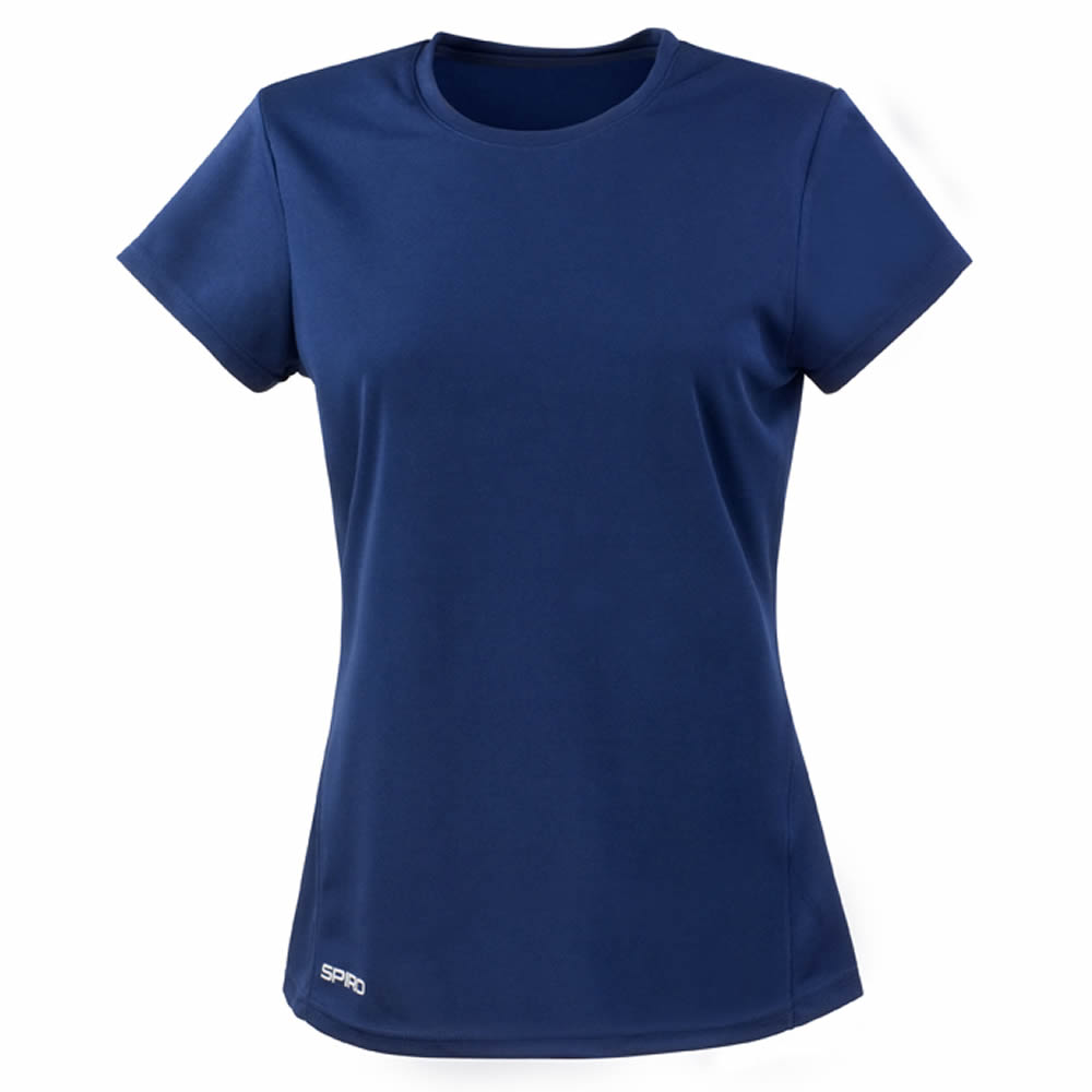 Spiro Ladies Quick Dry Short Sleeve T-Shirt Tee Sports Running Wicking Wick Top - Picture 6 of 7