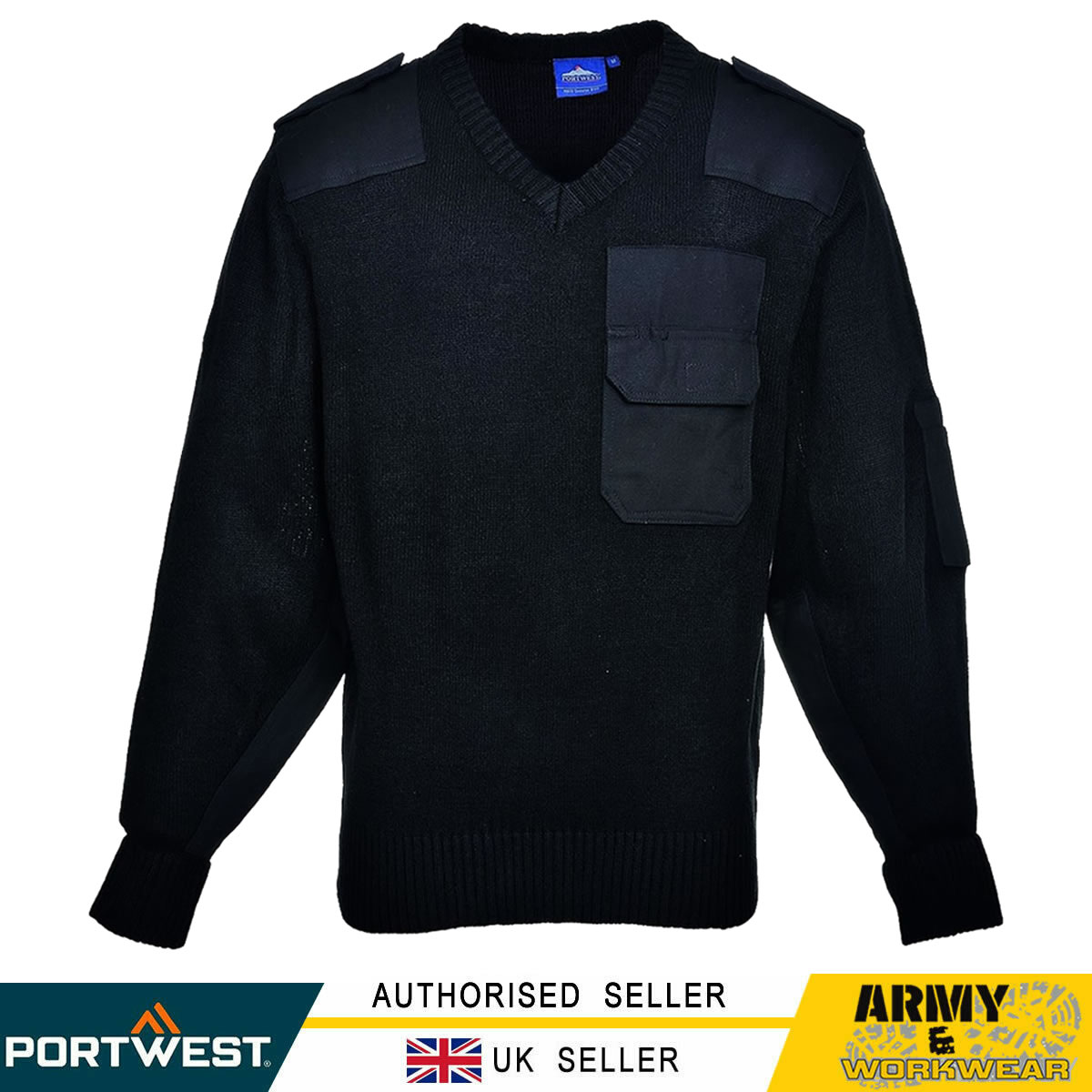 NATO,Forces,Force,Cadet,Security,Military Army Acrylic V neck Jumper