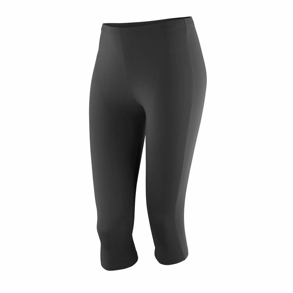 Spiro Impact Softex Capri Pants Yoga Gym Leggings Running Sports 3/4 Hot Pants - Picture 3 of 3