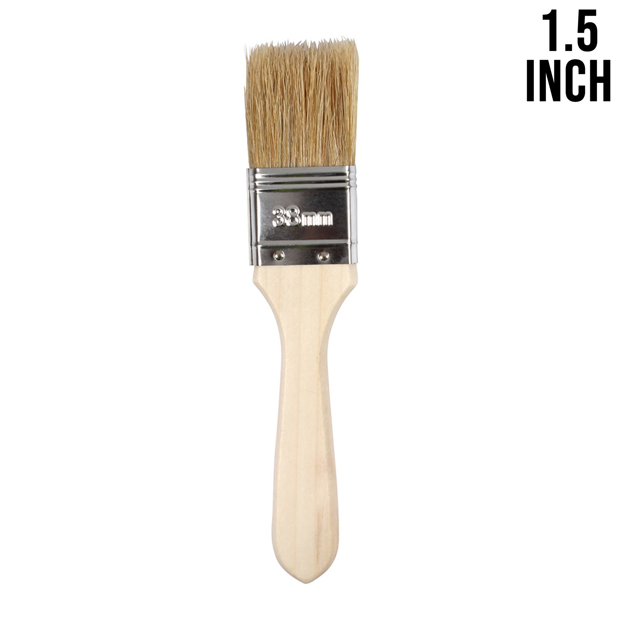 12 x GFK weiße Borsten Laminierbürste Holzgriff lösemittelbeständig Einweg - Bild 4 von 8
